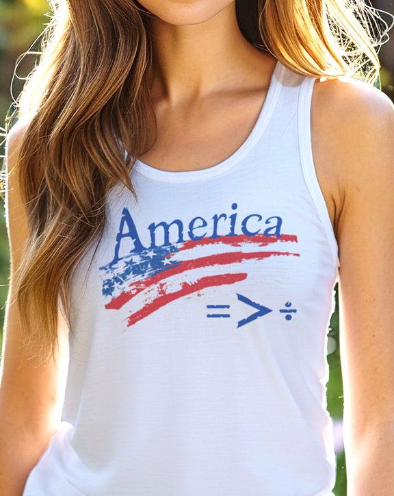 America Equality Greater Than Division Tank Top