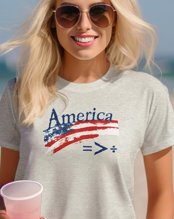 America Equality Greater Than Division T-Shirt