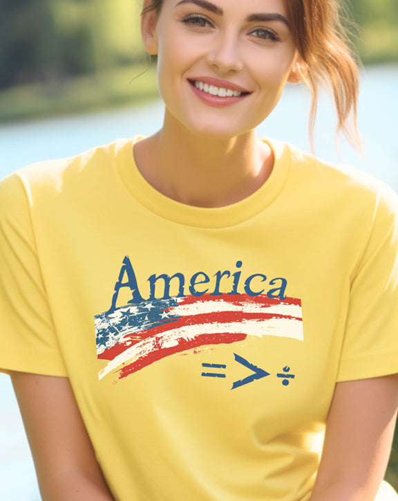 America Equality Greater Than Division T-Shirt