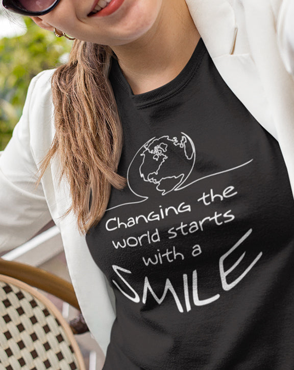 Changing The World Starts With A Smile T-Shirt