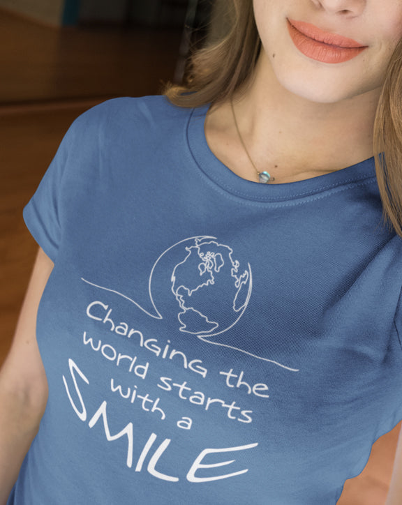 Changing The World Starts With A Smile T-Shirt