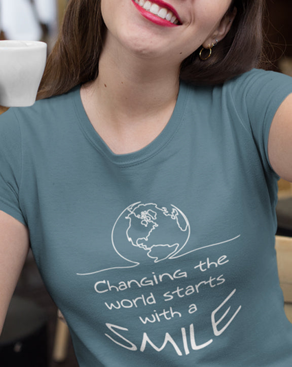 Changing The World Starts With A Smile T-Shirt