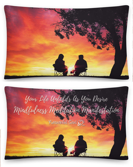 Golden Hour Magic Meditation Pillow