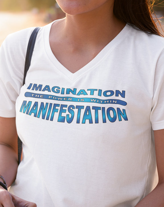 Imagination = Manifestation V-Neck T-Shirt