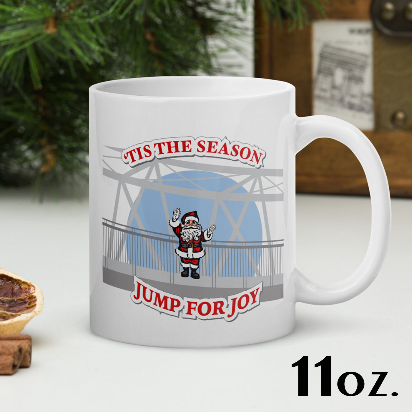 Jump For Joy white glossy mug
