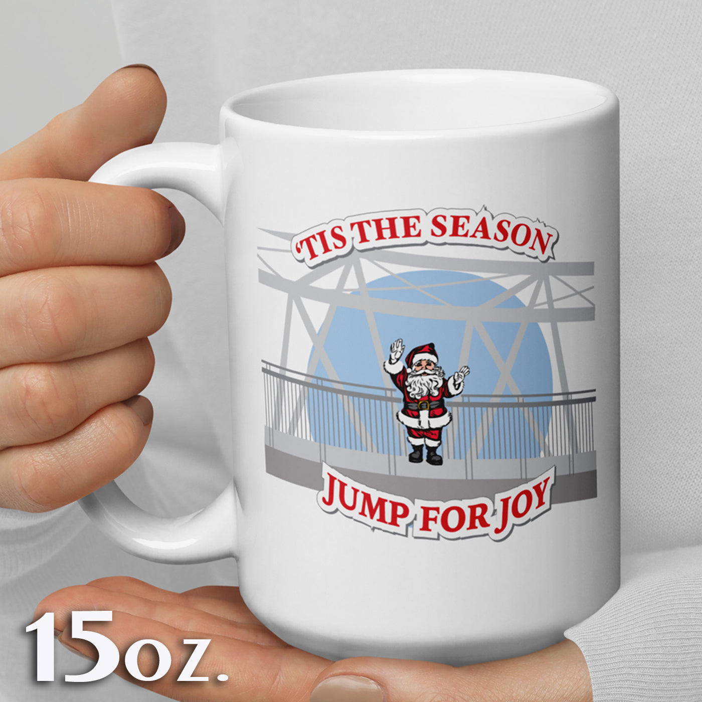 Jump For Joy white glossy mug