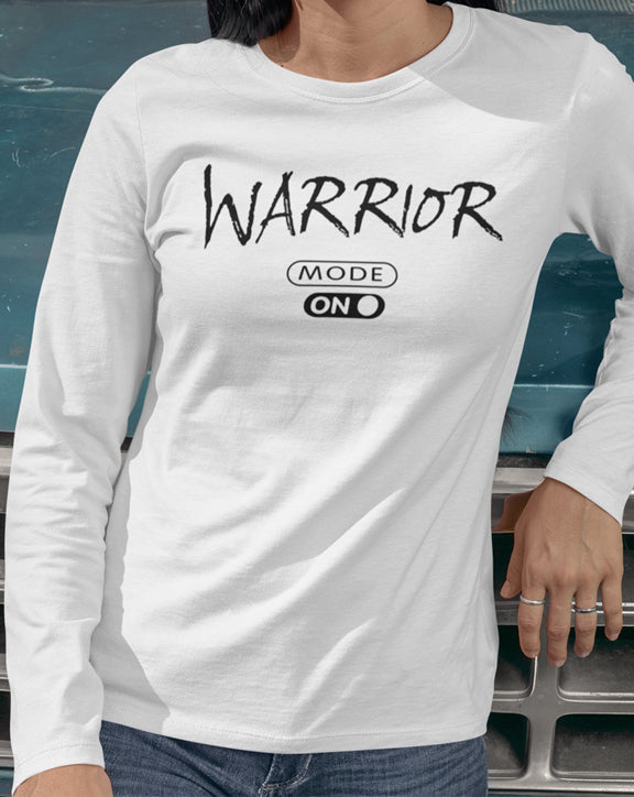 Warrior Mode On (Black) Long Sleeve Tee