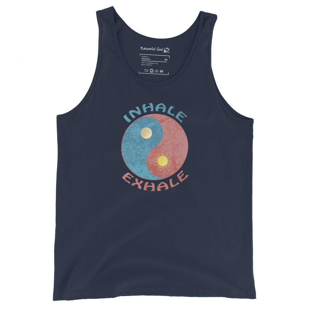 Inhale Exhale Yin Yang Sun Moon Tank Top