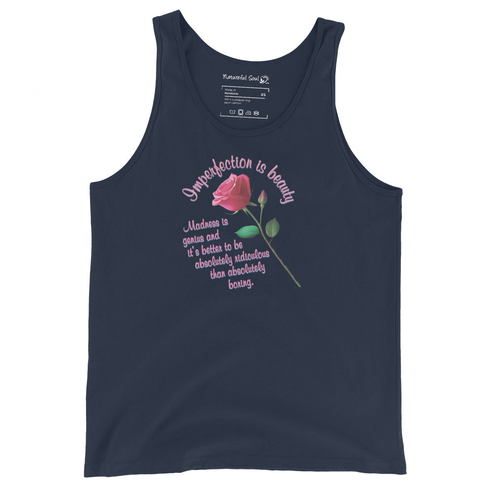 Rose Imperfection Is Beauty Tank Top