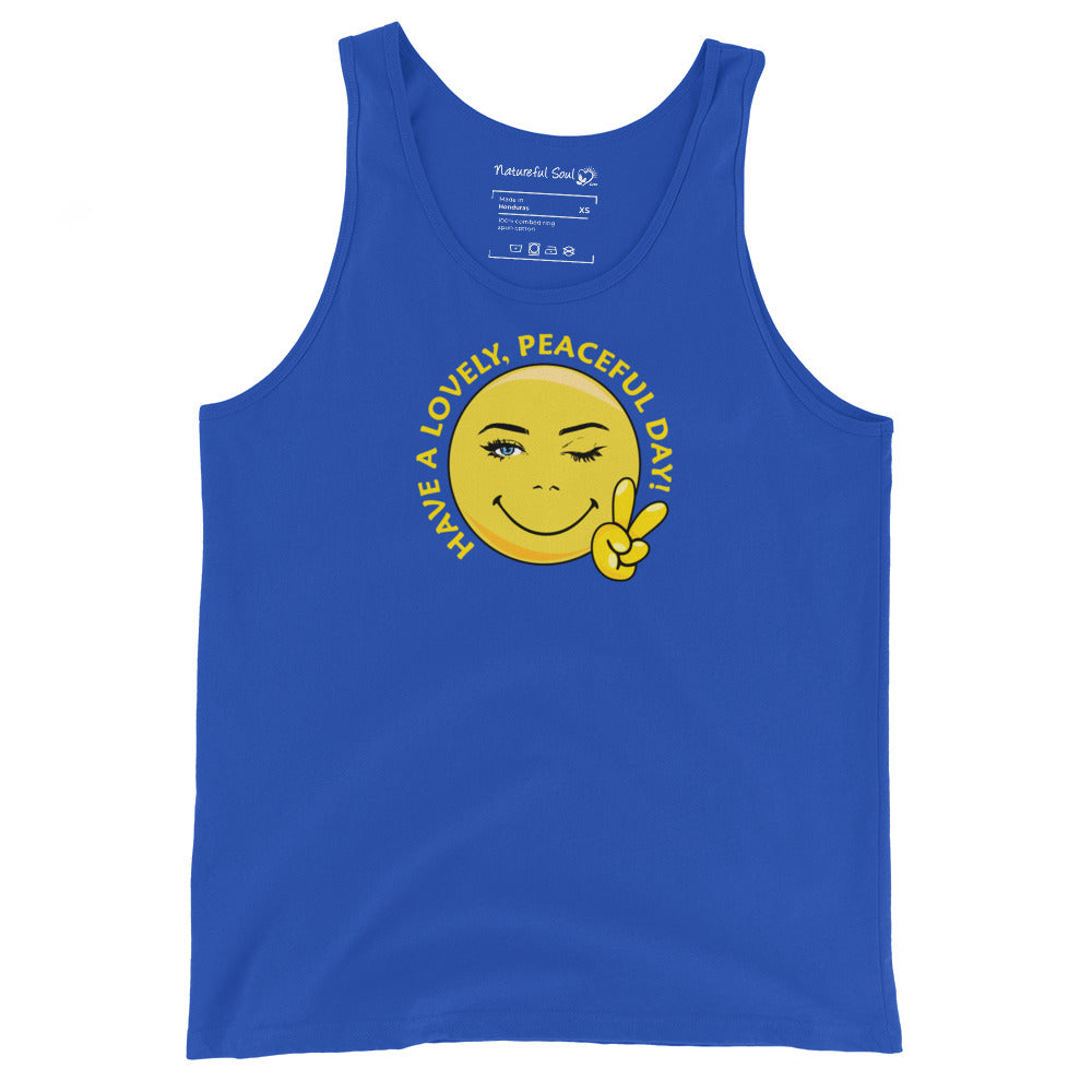 Happy Face Have A Lovely Peaceful Day Tank Top