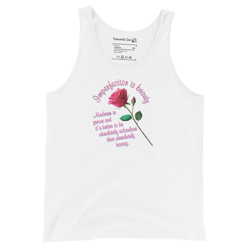 Rose Imperfection Is Beauty Tank Top