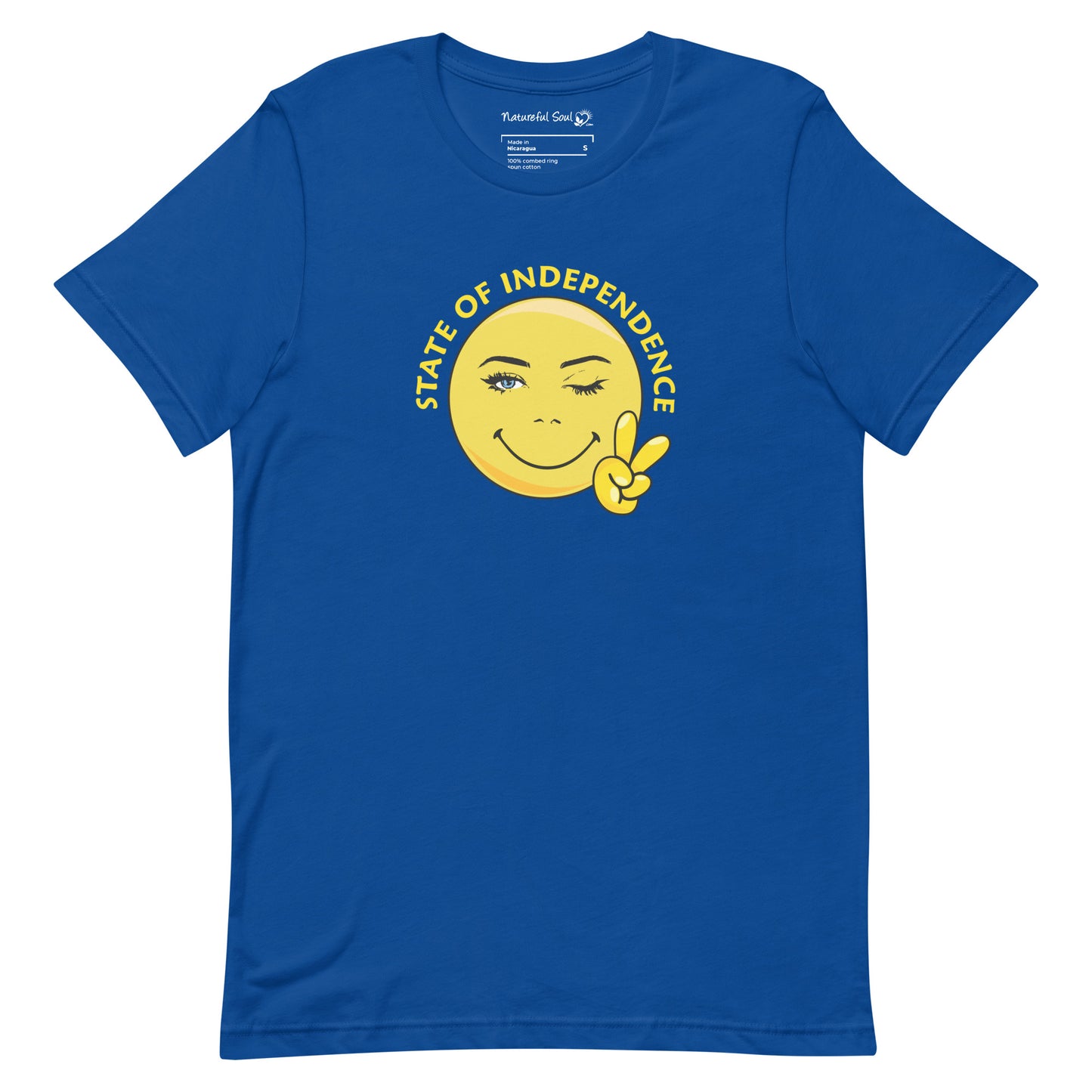 Happy Face State Of Independence Peace T-Shirt