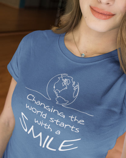 Changing The World Starts With A Smile T-Shirt