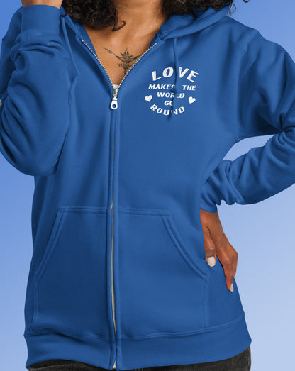Love The Planet You're On Hoodie with zipper