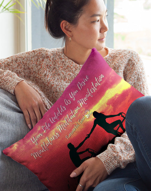 Pink Radiance Meditation Pillow