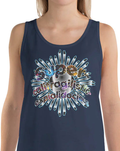 Super-califragilistic-expialidocious Tank Top (dark)