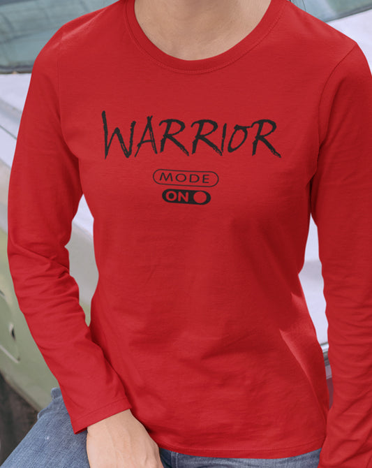 Warrior Mode On (Black) Long Sleeve Tee