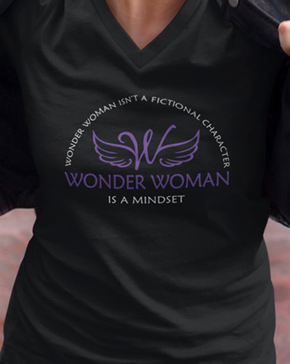 Wonder Woman is a Mindset V-Neck T-Shirt