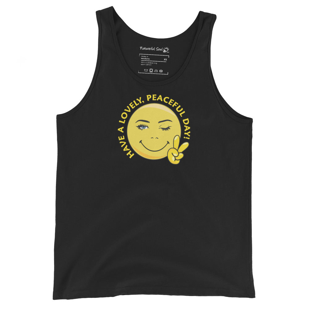 Happy Face Have A Lovely Peaceful Day Tank Top