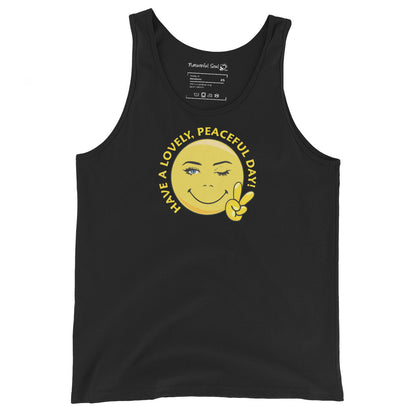 Happy Face Have A Lovely Peaceful Day Tank Top