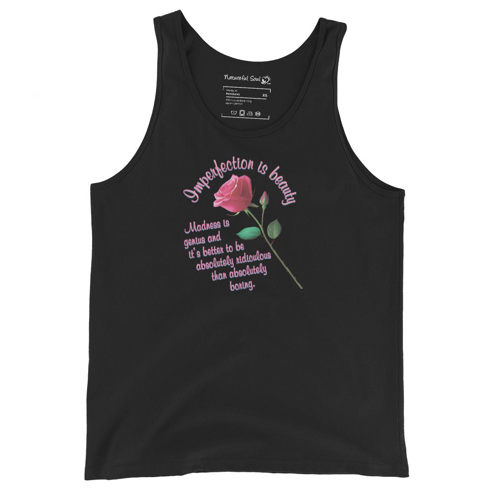 Rose Imperfection Is Beauty Tank Top