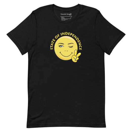 Happy Face State Of Independence Peace T-Shirt