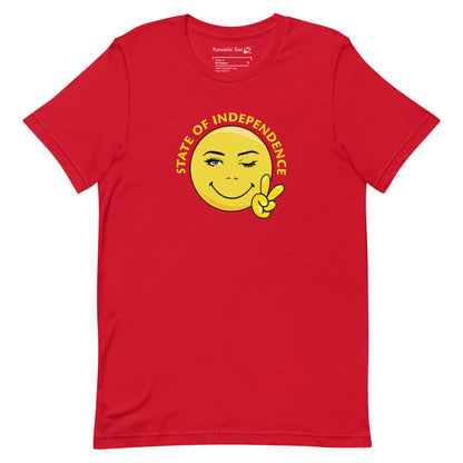 Happy Face State Of Independence Peace T-Shirt