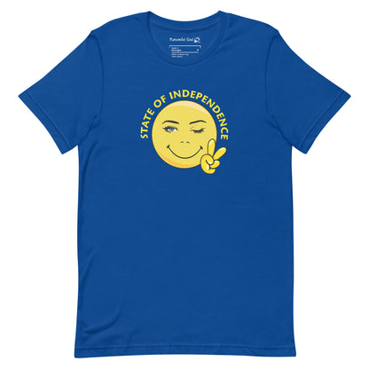 Happy Face State Of Independence Peace T-Shirt